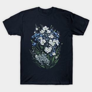 Bouquet of forget me not flowers T-Shirt